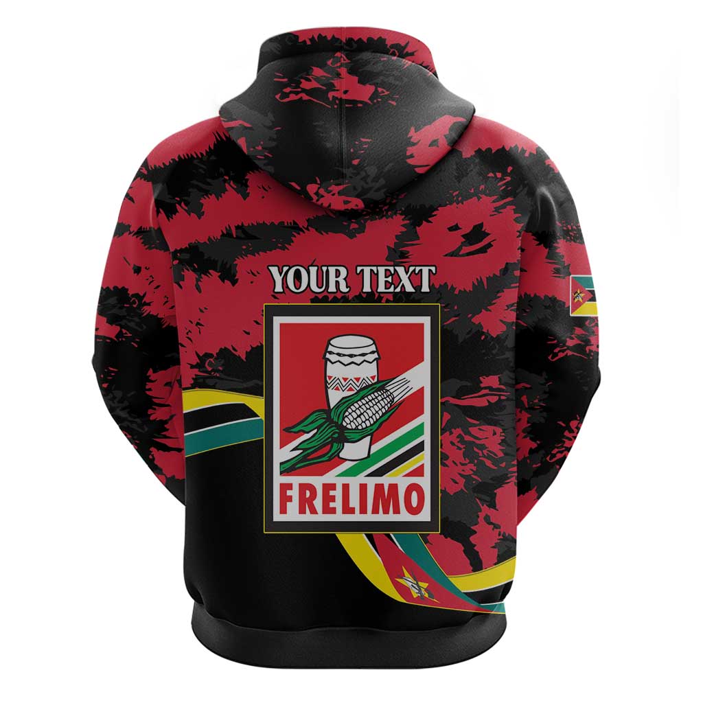 Personalized Mozambique Revolution Day Zip Hoodie Coat Of Arms FRELIMO - Wonder Print Shop