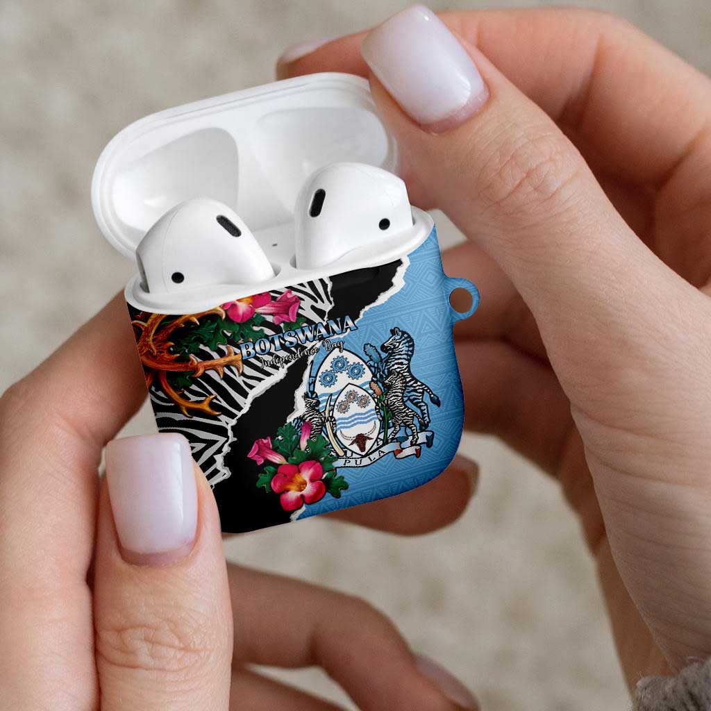 Botswana Independence Day AirPods Case Coat Of Arms Devils Claw - Wonder Print Shop