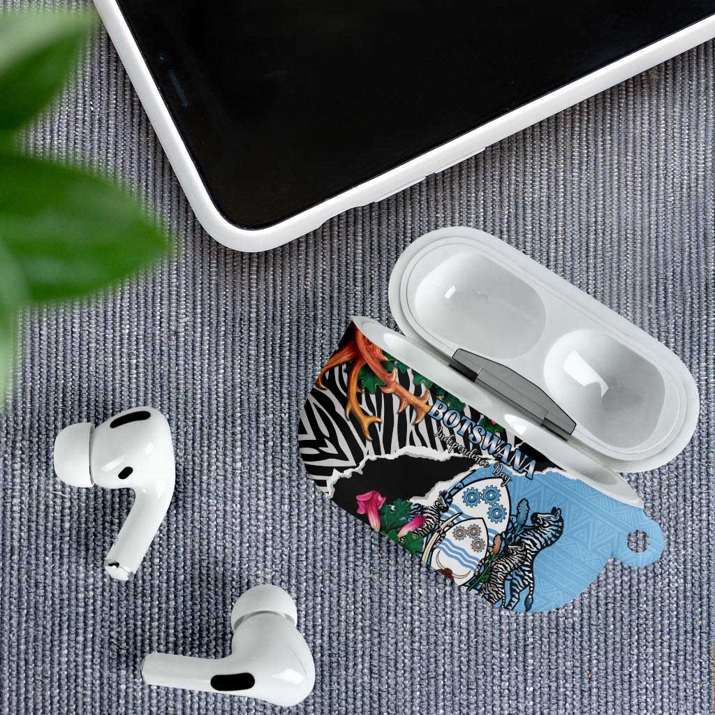 Botswana Independence Day AirPods Case Coat Of Arms Devils Claw - Wonder Print Shop