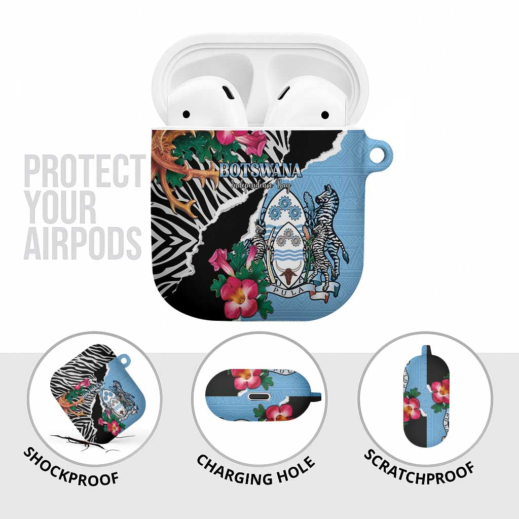 Botswana Independence Day AirPods Case Coat Of Arms Devils Claw - Wonder Print Shop