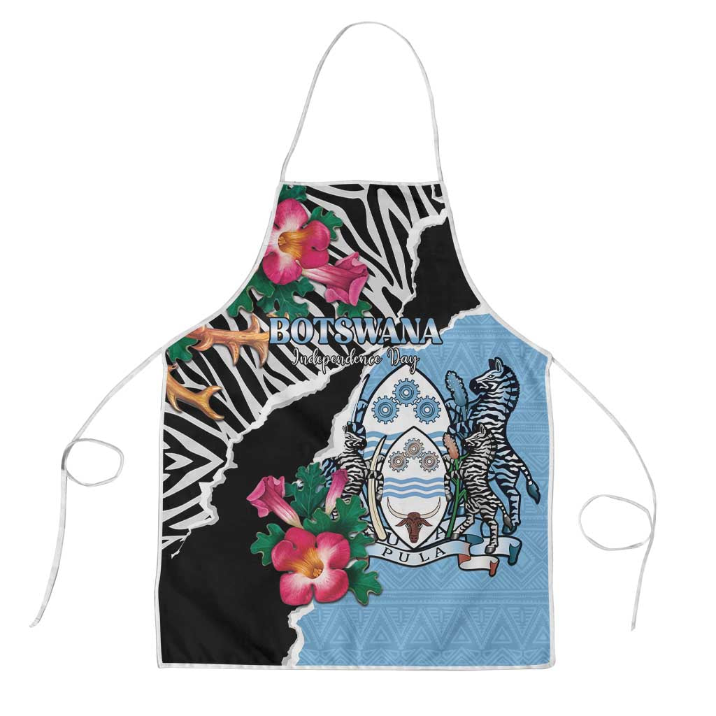 Botswana Independence Day Apron Coat Of Arms Devils Claw - Wonder Print Shop