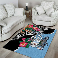 Botswana Independence Day Area Rug Coat Of Arms Devils Claw - Wonder Print Shop