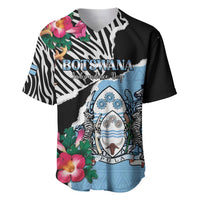 Personalized Botswana Independence Day Baseball Jersey Coat Of Arms Devils Claw - Wonder Print Shop