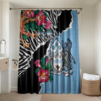 Botswana Independence Day Bathroom Set Coat Of Arms Devils Claw - Wonder Print Shop
