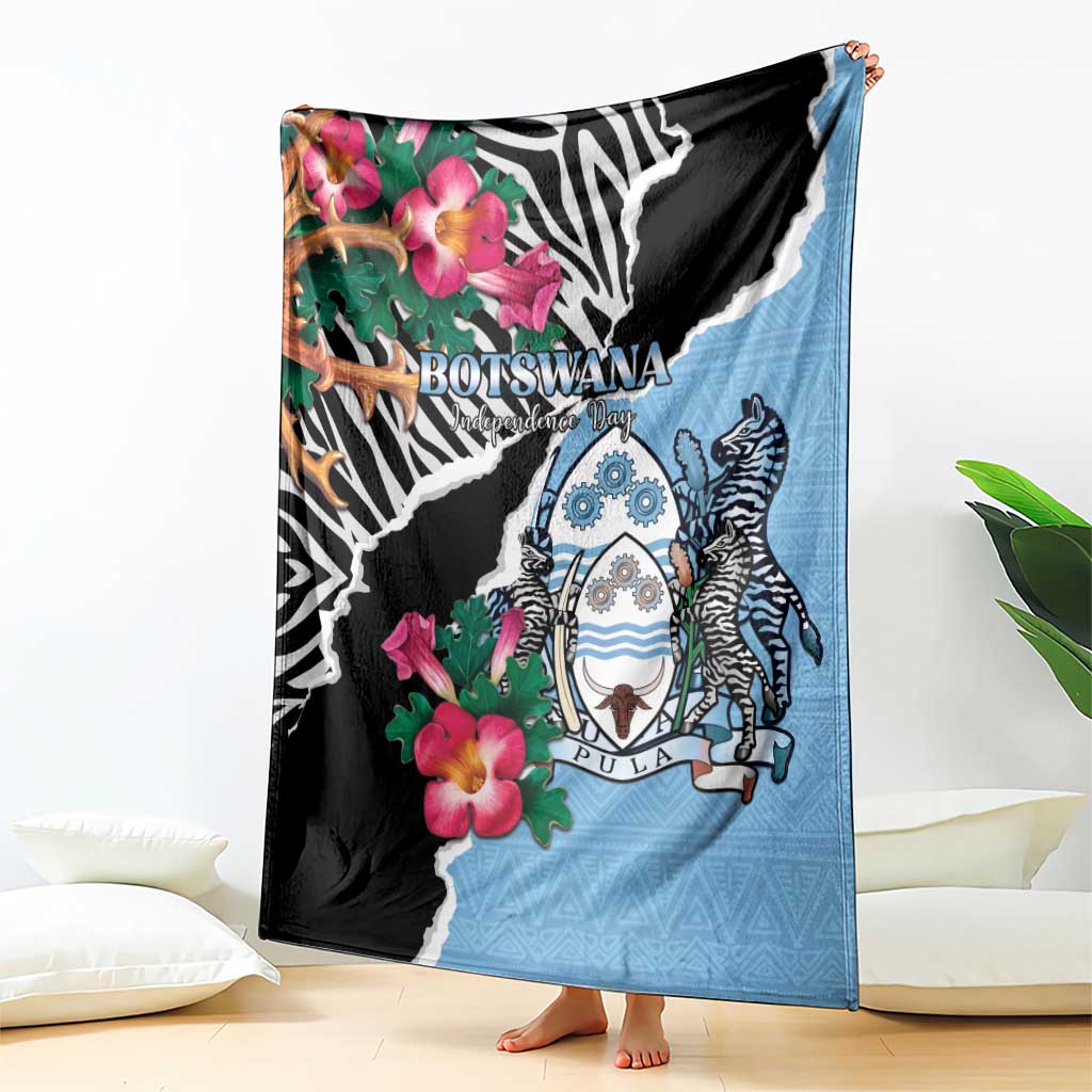 Botswana Independence Day Blanket Coat Of Arms Devils Claw - Wonder Print Shop