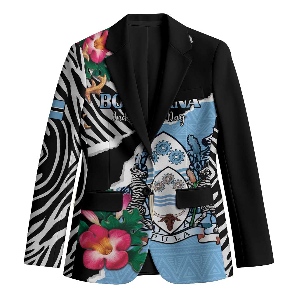 Personalized Botswana Independence Day Blazer Coat Of Arms Devils Claw - Wonder Print Shop