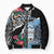 Personalized Botswana Independence Day Bomber Puffer Jacket Coat Of Arms Devils Claw - Wonder Print Shop