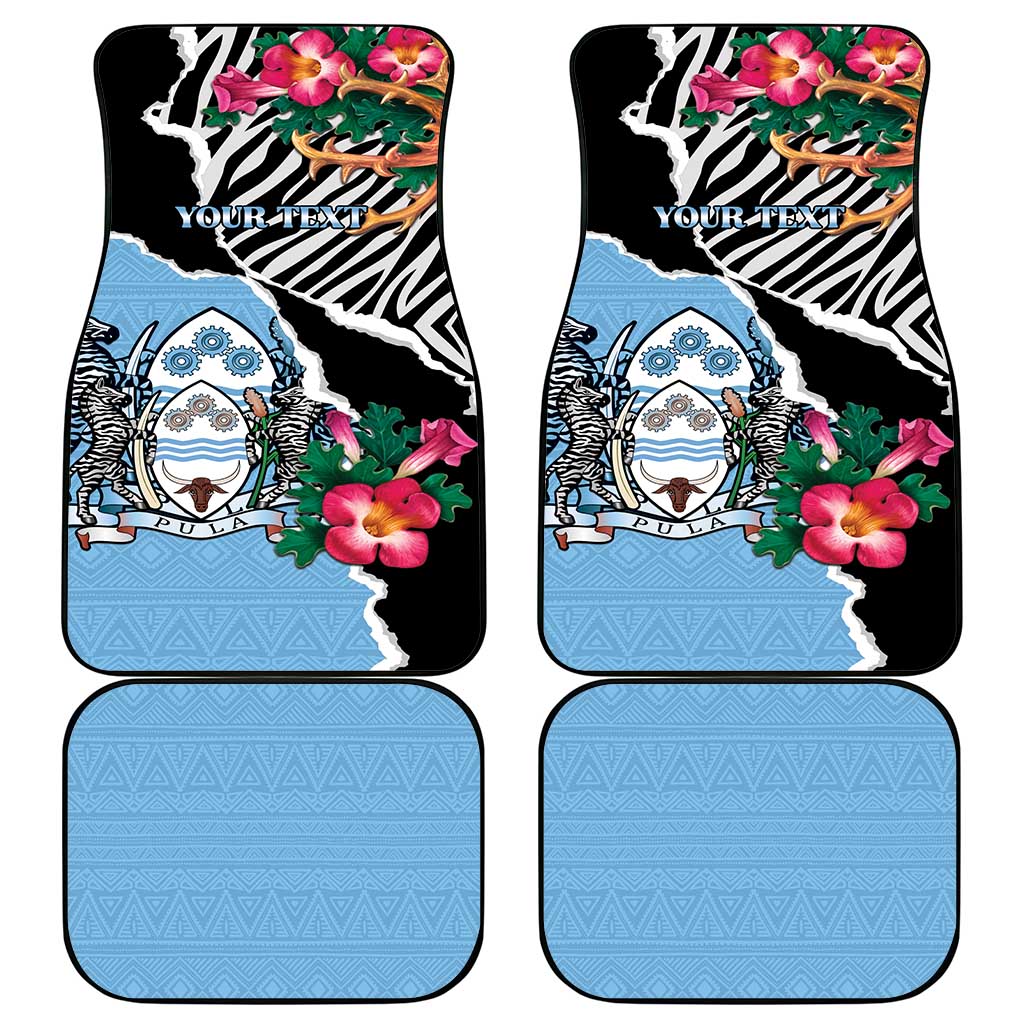 Botswana Independence Day Car Mats Coat Of Arms Devils Claw - Wonder Print Shop