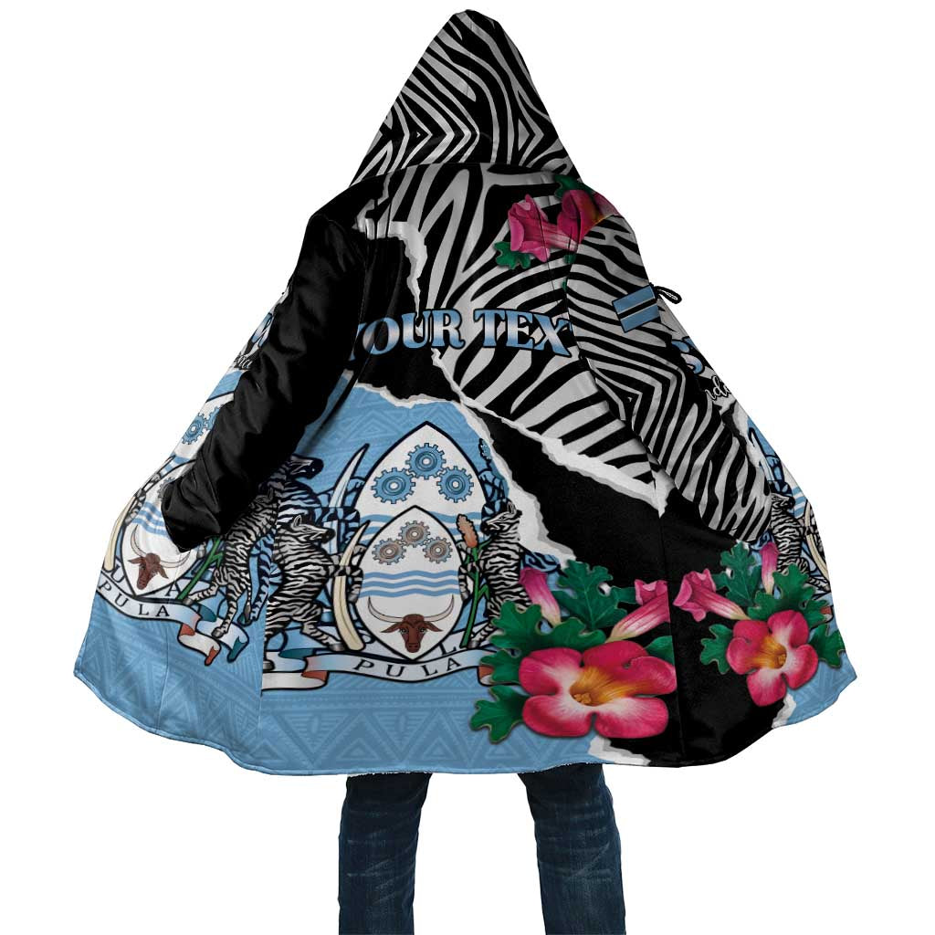 Personalized Botswana Independence Day Cloak Coat Of Arms Devils Claw - Wonder Print Shop