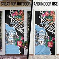 Personalized Botswana Independence Day Door Cover Coat Of Arms Devils Claw - Wonder Print Shop