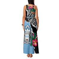 Personalized Botswana Independence Day Family Matching Tank Maxi Dress and Hawaiian Shirt Coat Of Arms Devils Claw - Wonder Print Shop