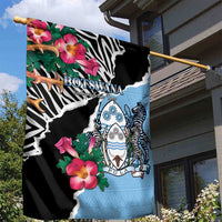Botswana Independence Day Garden Flag Coat Of Arms Devils Claw - Wonder Print Shop