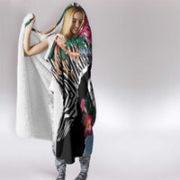 Botswana Independence Day Hooded Blanket Coat Of Arms Devils Claw - Wonder Print Shop