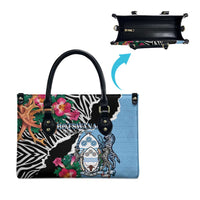 Botswana Independence Day Leather Bag Coat Of Arms Devils Claw - Wonder Print Shop