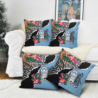 Botswana Independence Day Pillow Cover Coat Of Arms Devils Claw - Wonder Print Shop
