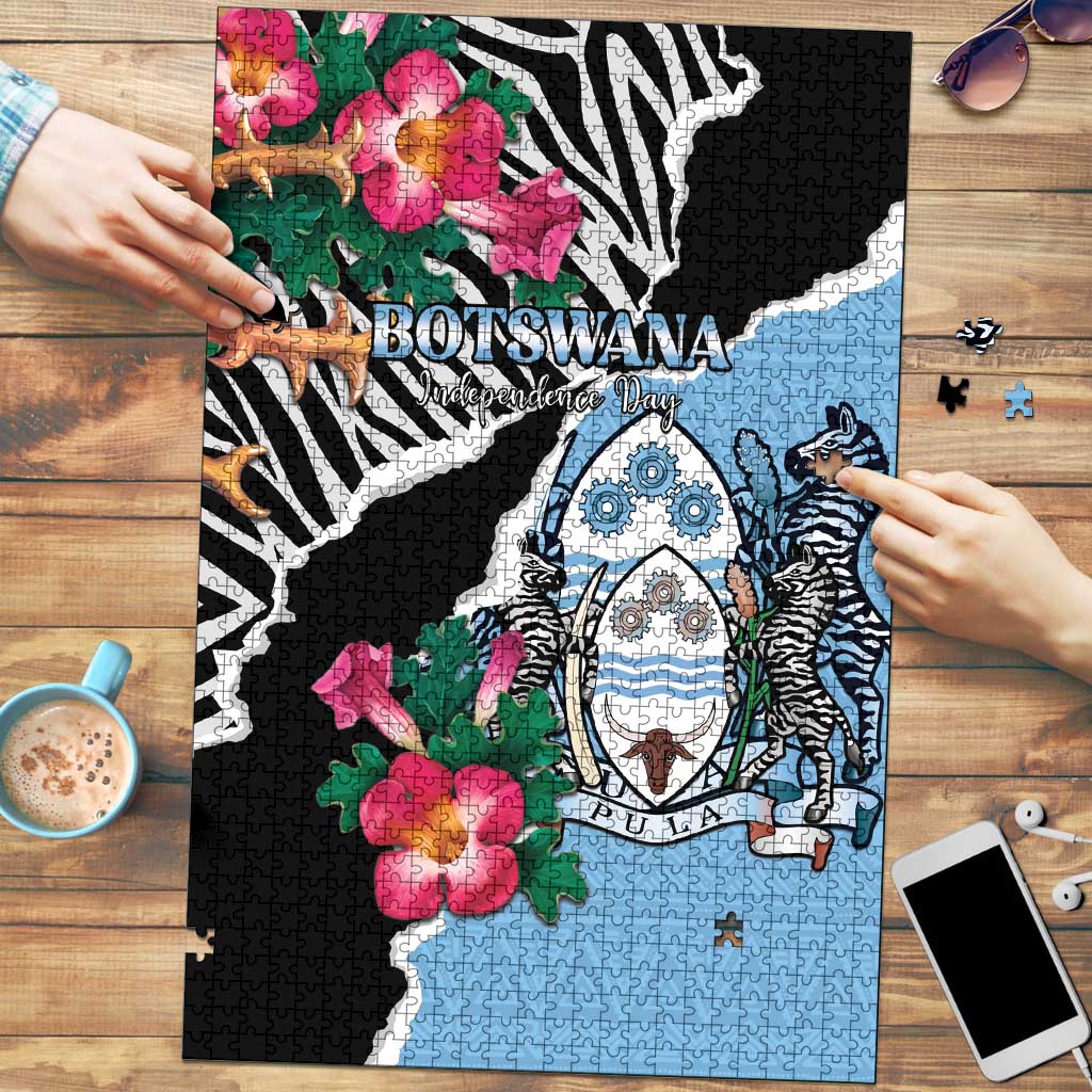 Botswana Independence Day Puzzle Coat Of Arms Devils Claw - Wonder Print Shop