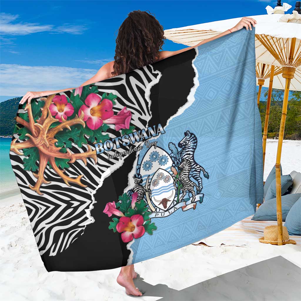 Botswana Independence Day Sarong Coat Of Arms Devils Claw - Wonder Print Shop