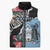 Personalized Botswana Independence Day Sleeveless Puffer Jacket Coat Of Arms Devils Claw - Wonder Print Shop