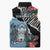 Personalized Botswana Independence Day Sleeveless Puffer Jacket Coat Of Arms Devils Claw - Wonder Print Shop
