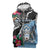 Personalized Botswana Independence Day Sleeveless Zip Hoodie Coat Of Arms Devils Claw - Wonder Print Shop