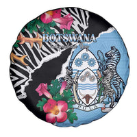 Botswana Independence Day Spare Tire Cover Coat Of Arms Devils Claw - Wonder Print Shop