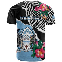 Personalized Botswana Independence Day T Shirt Coat Of Arms Devils Claw - Wonder Print Shop