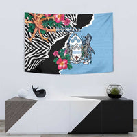 Botswana Independence Day Tapestry Coat Of Arms Devils Claw - Wonder Print Shop