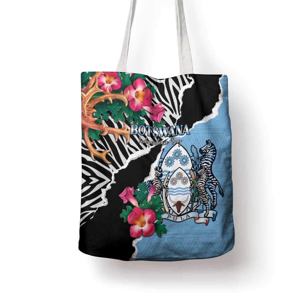 Botswana Independence Day Tote Bag Coat Of Arms Devils Claw - Wonder Print Shop