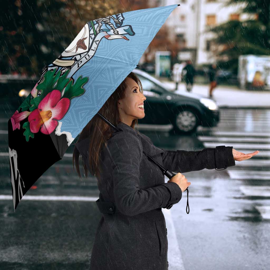 Botswana Independence Day Umbrella Coat Of Arms Devils Claw - Wonder Print Shop