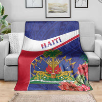 Haiti Blanket Neg Marron Ayiti Map - Hibiscus Polynesian