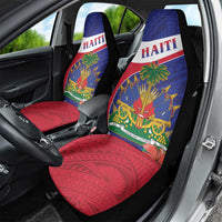 Haiti Car Seat Cover Neg Marron Ayiti Map - Hibiscus Polynesian - Wonder Print Shop