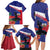 Haiti Family Matching Long Sleeve Bodycon Dress and Hawaiian Shirt Neg Marron Ayiti Map - Hibiscus Polynesian - Wonder Print Shop
