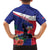 Haiti Family Matching Summer Maxi Dress and Hawaiian Shirt Neg Marron Ayiti Map - Hibiscus Polynesian - Wonder Print Shop