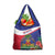 Haiti Grocery Bag Neg Marron Ayiti Map - Hibiscus Polynesian