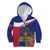Haiti Kid Hoodie Neg Marron Ayiti Map - Hibiscus Polynesian - Wonder Print Shop