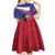 Haiti Kid Short Sleeve Dress Neg Marron Ayiti Map - Hibiscus Polynesian - Wonder Print Shop