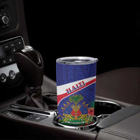 Haiti Tumbler Cup Neg Marron Ayiti Map - Hibiscus Polynesian - Wonder Print Shop