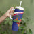 Haiti Tumbler With Handle Neg Marron Ayiti Map - Hibiscus Polynesian - Wonder Print Shop