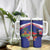 Haiti Tumbler With Handle Neg Marron Ayiti Map - Hibiscus Polynesian - Wonder Print Shop