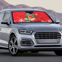 Funny Christmas Chicken Auto Sun Shade Merry F Caw F - Wonder Print Shop