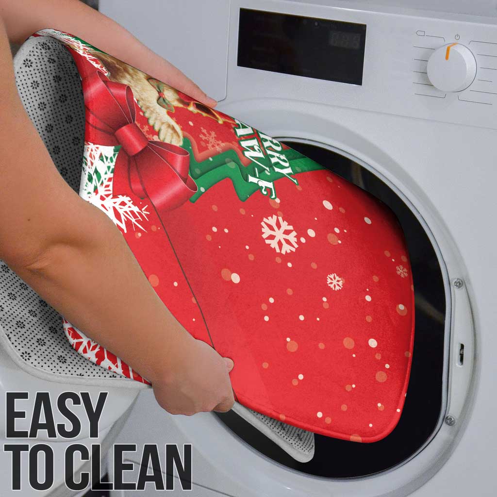 Funny Christmas Chicken Bathroom Set Merry F Caw F - Wonder Print Shop