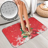 Funny Christmas Chicken Bathroom Set Merry F Caw F - Wonder Print Shop