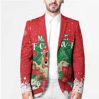 Funny Christmas Chicken Blazer Merry F Caw F - Wonder Print Shop