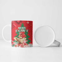 Funny Christmas Chicken Ceramic Mug Merry F Caw F - Wonder Print Shop
