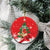 Funny Christmas Chicken Ceramic Ornament Merry F Caw F - Wonder Print Shop