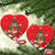 Funny Christmas Chicken Ceramic Ornament Merry F Caw F - Wonder Print Shop