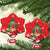 Funny Christmas Chicken Ceramic Ornament Merry F Caw F - Wonder Print Shop