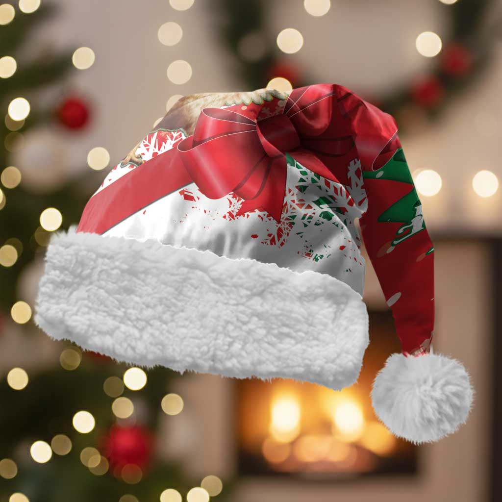 Funny Christmas Chicken Christmas Santa Hat Merry F Caw F - Wonder Print Shop