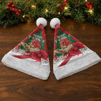 Funny Christmas Chicken Christmas Santa Hat Merry F Caw F - Wonder Print Shop