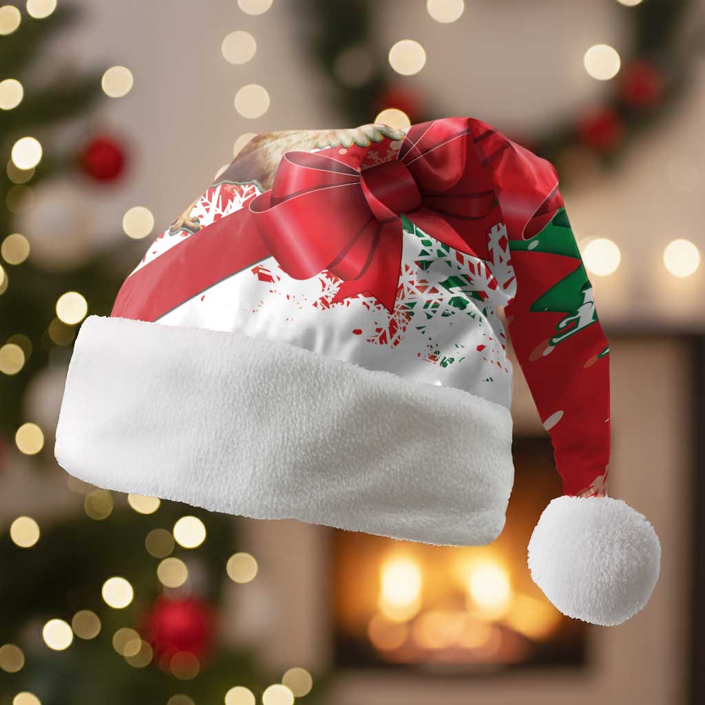Funny Christmas Chicken Christmas Santa Hat Merry F Caw F - Wonder Print Shop